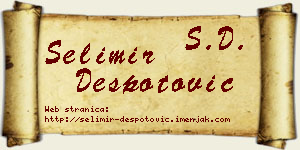 Selimir Despotović vizit kartica